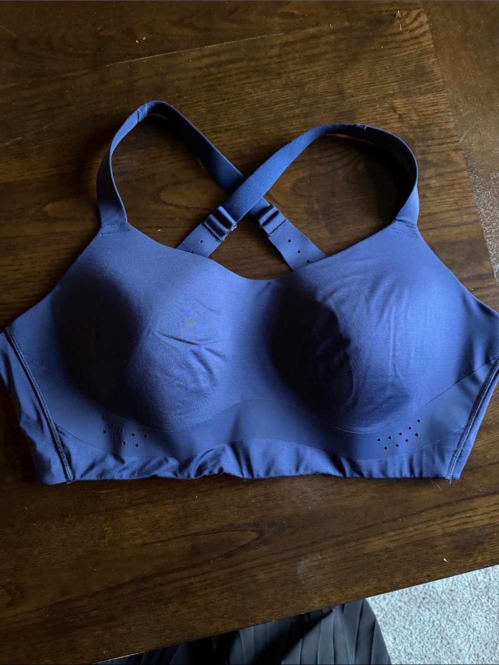 Calia Seamless Navy Blue Women's Sports Bra - Supportive Comfort